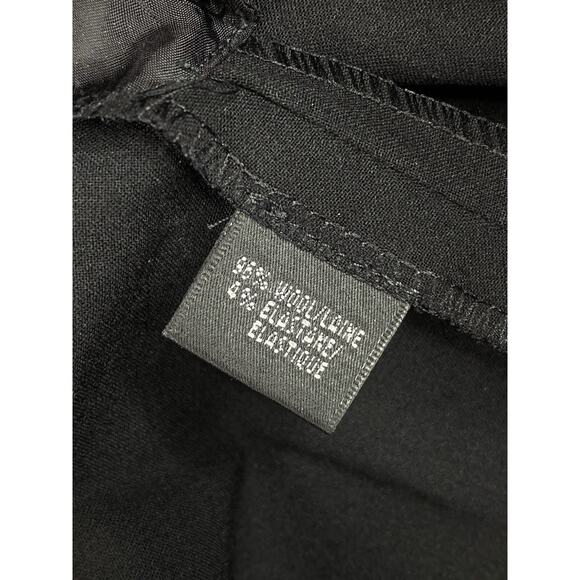 Lafayette 148 New York Wool Pants Sz 4 Black Straight Stretch Lightweight - Picture 10 of 11